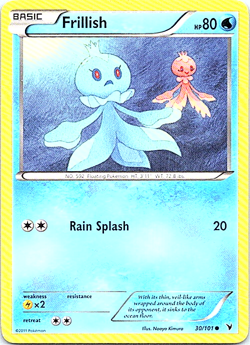 Frillish 30/101 Pokemon Black & White Noble Victories Light Play - Image 1