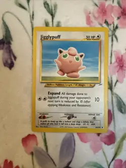 Pokemon TCG Jigglypuff Neo Destiny 44/105 Regular Unlimited Uncommon - Image 1