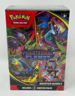 Pokemon Mega Evolution Phantasmal Flames TCG Booster Bundle New Factory Sealed! - Image 1