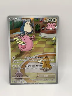 Chansey 187/167 - Pokemon Twilight Masquerade Illustration Rare - NM Near Mint - Image 1