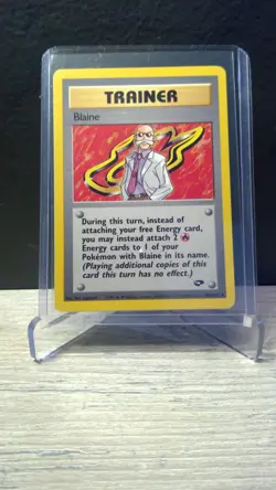 ?? Pokemon TCG Blaine Trainer 100/132 Gym Challenge Rare Non-Holo NM ?? - Image 3