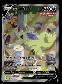 2021 Battle Styles Alternate Art Holo Tyranitar V Ultra Rare #155/163 - Image 1