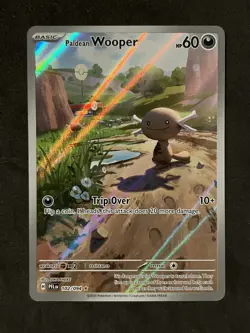 Paldean Wooper ILLUSTRATION RARE 102/094 Pokemon Phantasmal Flames English IR - Image 1
