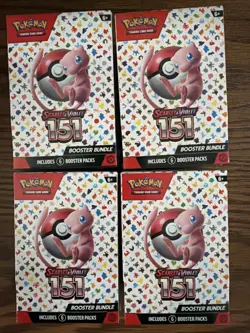 Pokemon TCG Scarlet And Violet 151 Booster Bundle Bundle 4x = 24 Total Boosters - Image 1
