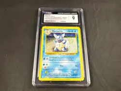 WARTORTLE POKEMON 002/034 BLASTOISE & SUICUNE EX DECK HOLO CGC 9 - Image 1