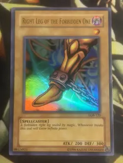 Yugioh: Right Leg Of The Forbidden One - LOB-120 - Ultra Rare - Unlimited - NM - Image 1
