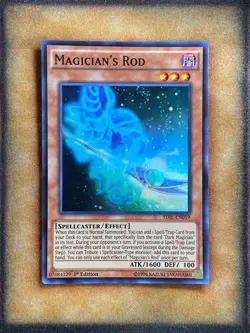 Yugioh Magician's Rod TDIL-EN019 Super Rare 1st Ed NM - Image 1