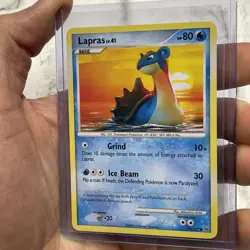 Pokemon Lapras 79/127 Platinum Non-Holo NM Near Mint Nintendo Common Card 2009 - Image 2