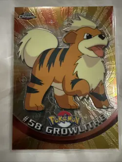 Pokemon Card - Growlithe #58 - Topps Chrome - Image 1