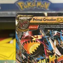 Mega Primal Groudon EX Omega 86/160 Holo Ultra Rare XY Primal Clash Pokemon Card - Image 2