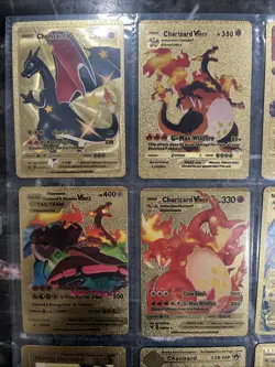 Pokemon Pikachu Gold Foil Cards 9 Different Cards Types - Image 2