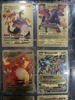 Pokemon Pikachu Gold Foil Cards 9 Different Cards Types - Image 3