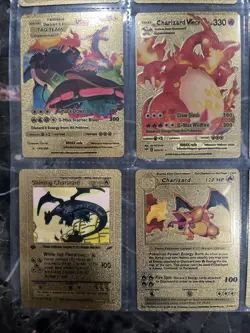 Pokemon Pikachu Gold Foil Cards 9 Different Cards Types - Image 4
