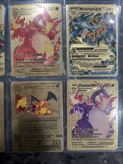 Pokemon Pikachu Gold Foil Cards 9 Different Cards Types - Image 5