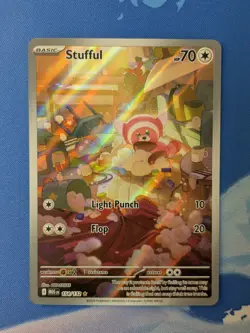 Stufful 154/132 - Illustration Rare - Mega Evolution - Pokemon TCG Card NM - Image 1