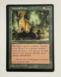 1x Natural Order MTG Card Visions Rare Sorcery LP - Image 1