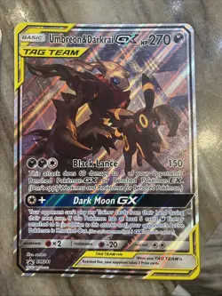 Pokemon TCG Umbreon & Darkrai GX Jumbo Card SM241 Sun & Moon Promo - Image 1