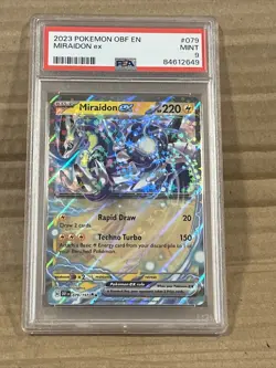 Miraidon ex 079/197 SV03: Obsidian Flames Holo for sale online - Image 1