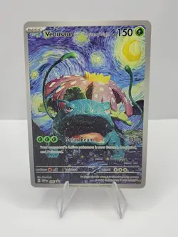 Pokemon Venusaur Starry Night Van Gogh Beautiful Moon ACG Star Trading Card NM - Image 1