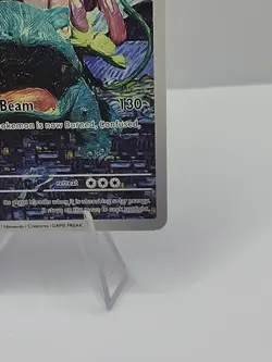 Pokemon Venusaur Starry Night Van Gogh Beautiful Moon ACG Star Trading Card NM - Image 3