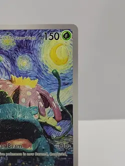 Pokemon Venusaur Starry Night Van Gogh Beautiful Moon ACG Star Trading Card NM - Image 4