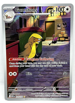 Gumshoos - 153/132 Pokemon TCG Mega Evolution Illustration Rare Pokemon Card - Image 1