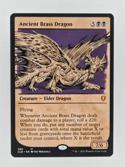 Ancient Brass Dragon (Showcase) Commander Legends: Battle for Baldur's Gate... - Image 1