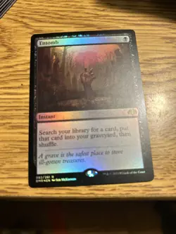 Entomb (Retro Frame) Dominaria Remastered Foil MP Some Scratches In Foil - Image 1
