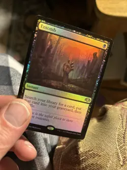 Entomb (Retro Frame) Dominaria Remastered Foil MP Some Scratches In Foil - Image 2