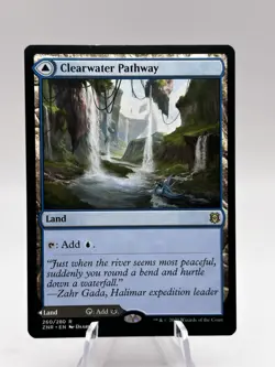 Clearwater Pathway Murkwater Pathway 260/280 Zendikar Rising ZNR MTG LP - Image 1