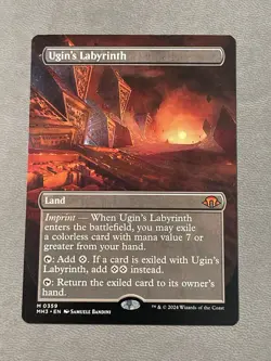 1x Ugin's Labyrinth, Borderless Art, Modern Horizons 3, Magic MTG NM - Image 1