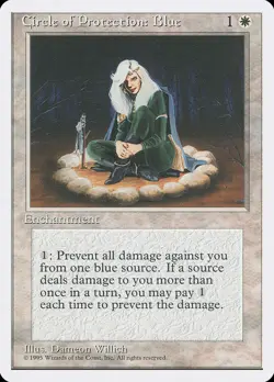 Circle of Protection: Blue [Fourth Edition] Magic MTG - Image 1