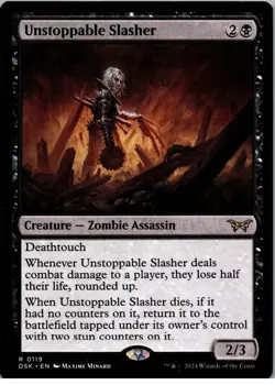 Unstoppable Slasher (0119) - R - Duskmourn: House of Horror - 119 - NM - Regular - Image 1