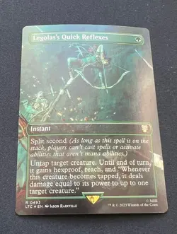 Legolas's Quick Reflexes FOIL MTG Commander Lord of the Rings Rare 493 NM - Image 1