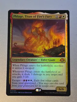 Phlage, Titan of Fire's Fury Modern Horizons 3 Foil - Image 1