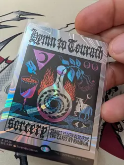 hymn to tourach HALO FOIL secret lair encyclopedia of magic - Image 1
