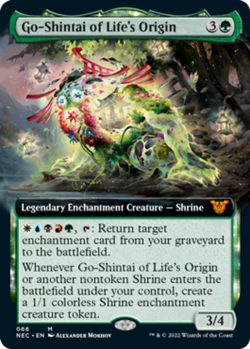 1x Go-Shintai of Life's Origin - Extended Art Light Play MTG Magic - Kid Icarus - Image 1