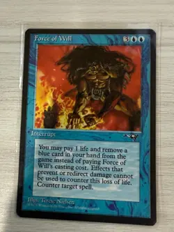 Force Of Will-Alliances-Magic The Gathering- MTG-LP Commander Staple CEDH - Image 1