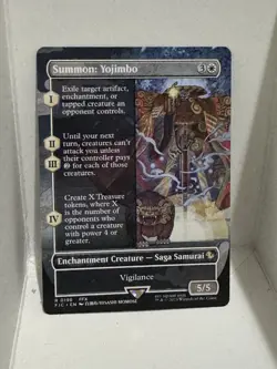 Summon: Yojimbo Borderless Foil, MTG Single, FIN 0196 Rare NM - Image 1
