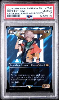 3138 Hope Estheim 2025 MTG Final Fantasy #0541 Surge Foil PSA 10 - Image 1