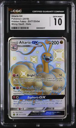 ALTARIA GX Shiny Vault Holo Hidden Fates #SV77 CGC 10 Pokemon [Nostalgium] - Image 1