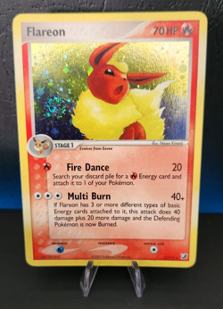 Pokemon Flareon EX Holo Unseen Forces #5/115 NM Swirl - Image 1