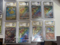 1x Random PGS 9.5 Or 10 MINT Graded （same as PSA） Pokemon Cards language CHN/JPN - Image 1