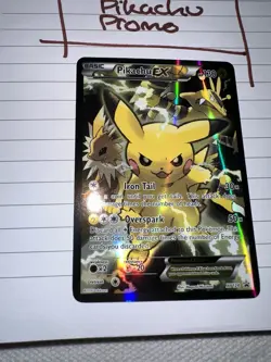 2016 Pokemon XY Black Star Promo #XY124 Full Art Holo Pikachu EX NM - Image 4