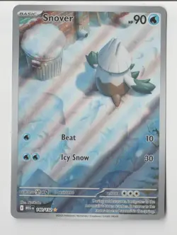 Snover 140/132 Illustration Rare Me01: Mega Evolution Holo IR Pokemon TCG - Image 1