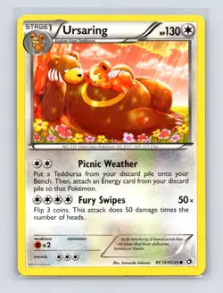 Pokemon TCG Ursaring RC16/RC25 Legendary Treasures: Radiant Collection Holo LP - Image 1