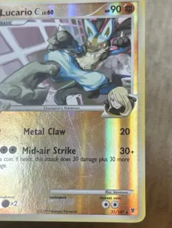Pokemon TCG Lucario C 31/147 Supreme Victors 2009 Reverse Holo Rare MP - Image 3