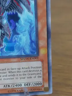 Yu-Gi-Oh! RED-EYES ZOMBIE DRAGON SDZW-EN001 1ST Ed - Image 4