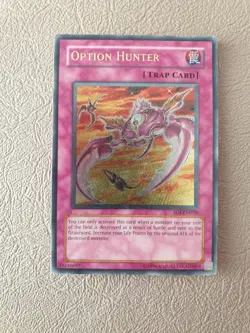 YUGIOH OPTION HUNTER ULTIMATE RARE SOI-EN058 NM - Image 1