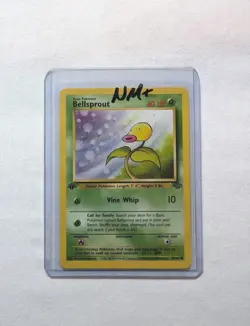 💎NM+ 1st First Edition Bellsprout #49/64 Jungle Set Pokemon Card 1999 WOTC TCG - Image 1